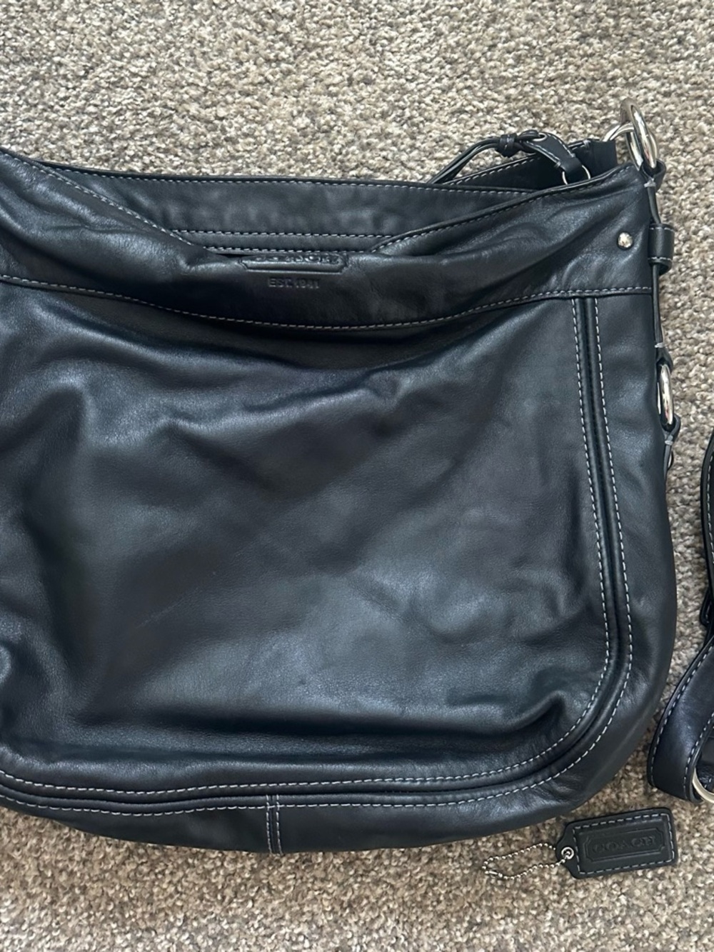 Coach Purse- all leather, worn once! - Picture 7 of 10